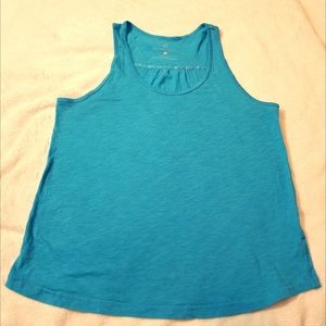 New York & Company Tagless Coastal blue Tank Top